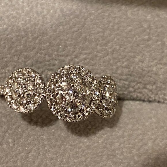 Gorgeous Bony Levy Diamonds Ring 18K Solid White Gold Size 7 Weight 5.6gr EUC - Picture 5 of 10